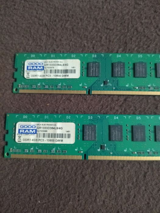 Ramy DDR3 2x4GB Sierpc