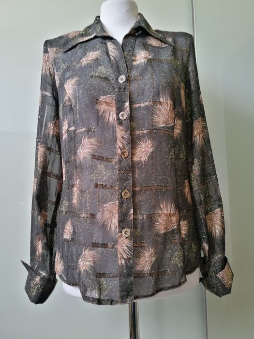 Bluzka damska czarno złota elegancka M/38/10