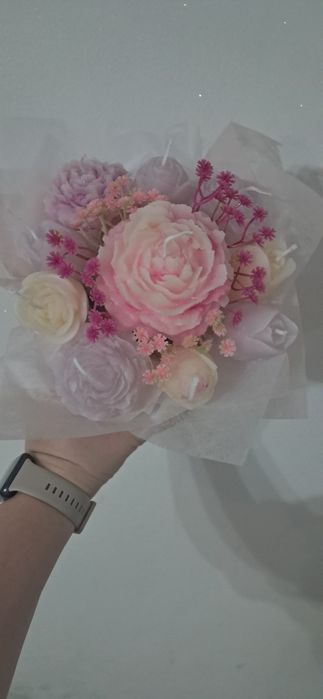 Flower box ze świec sojowych