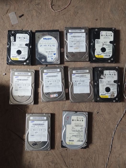 Накопичувач HDD IDE в робочому стані 10 шт
