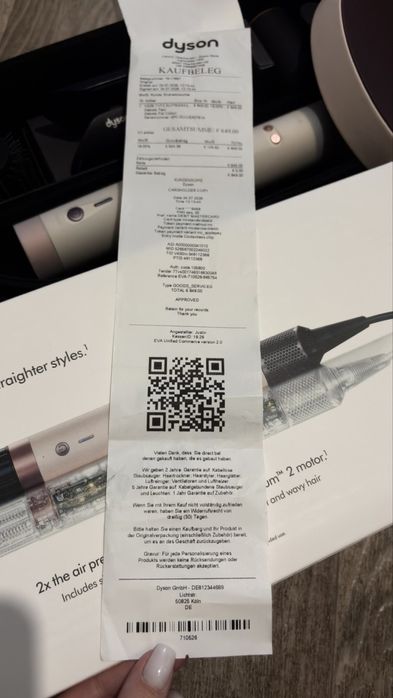 Продам новий Мультистайлер Dyson Airwrap Coanda 2x Multi Styler & Dryer HS09 Ceramic Pink/Rose Gold (598757-01)