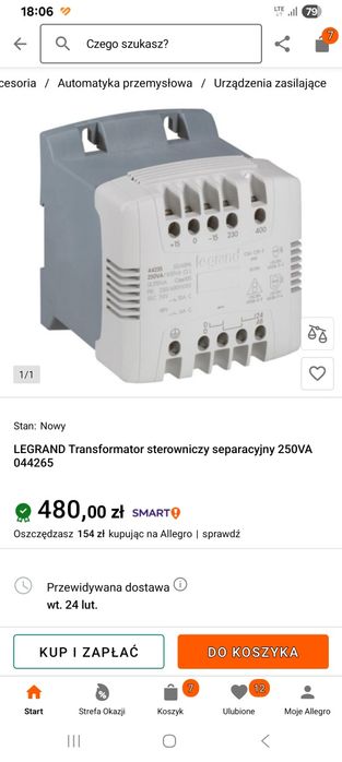 Sprzedam transformator legrand
