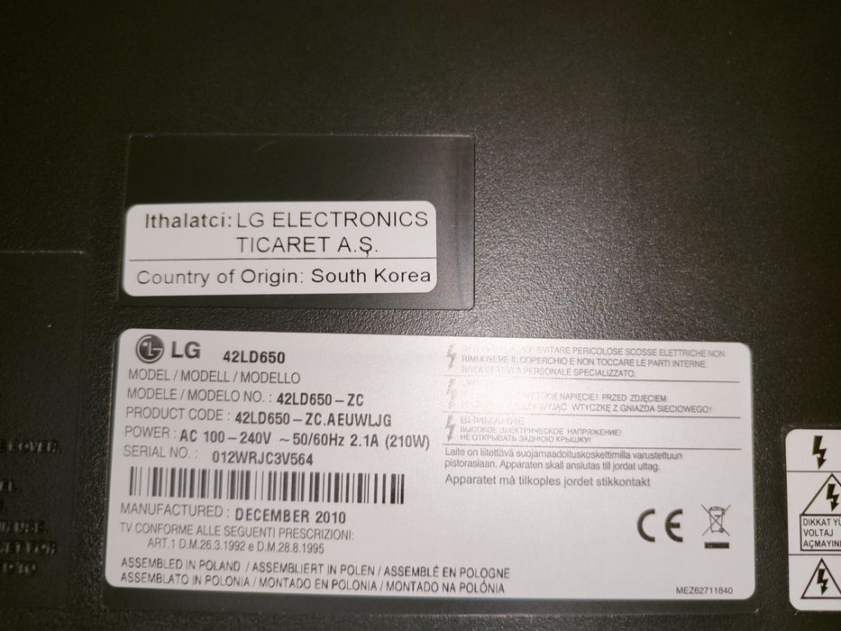 Telewizor LG 42LB650V  42" 106 cm