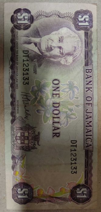 One Dollar Jamaica Banknote (1960)