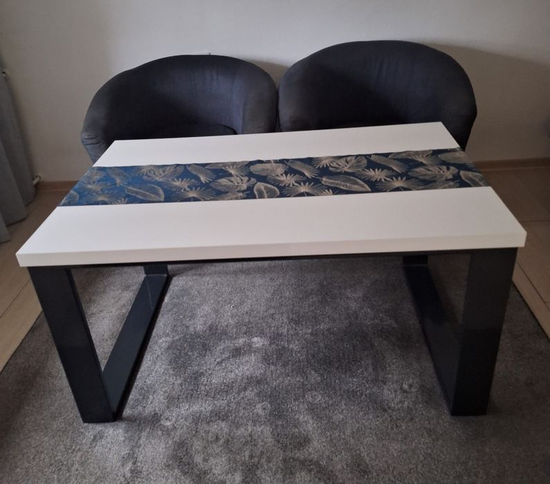 Duża ława/biały połysk