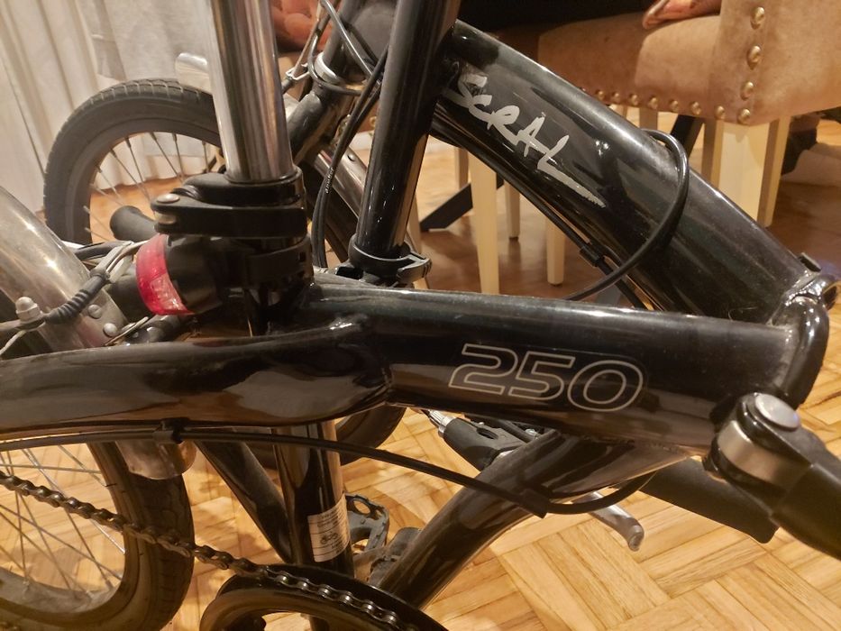 Bicicleta dobrável preta