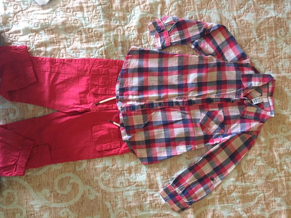 Летние бриджи джинсы рубашка zara рост 98-104