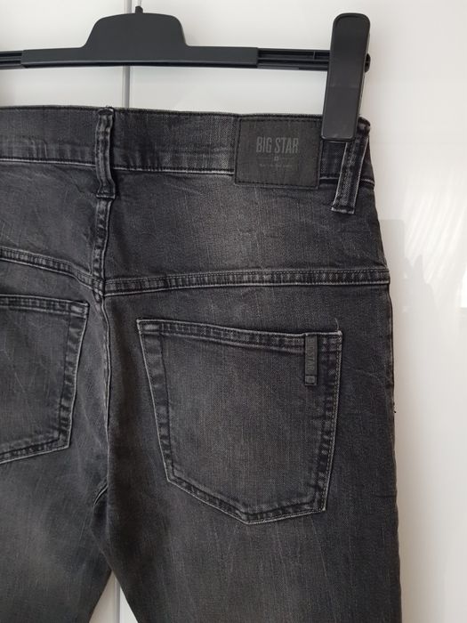 Męskie jeansy W30 L30 Big Star S czarne spodnie uniwersalne na codzień