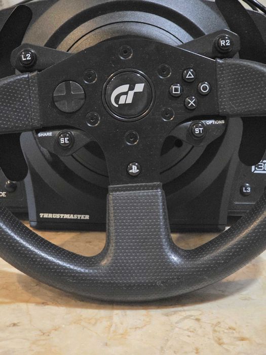 Volante Thrustmaster T300 RS GT + pedais Raceline LTE + grampo