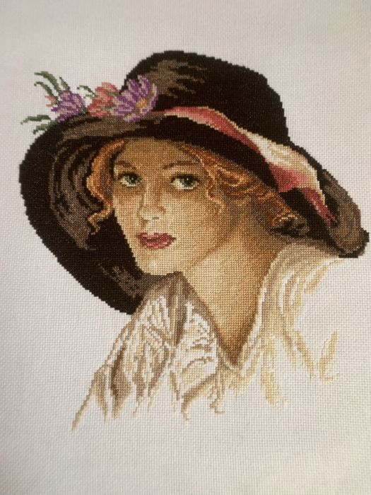 Остаток от набора РТО(нитки , схема, родная канва)