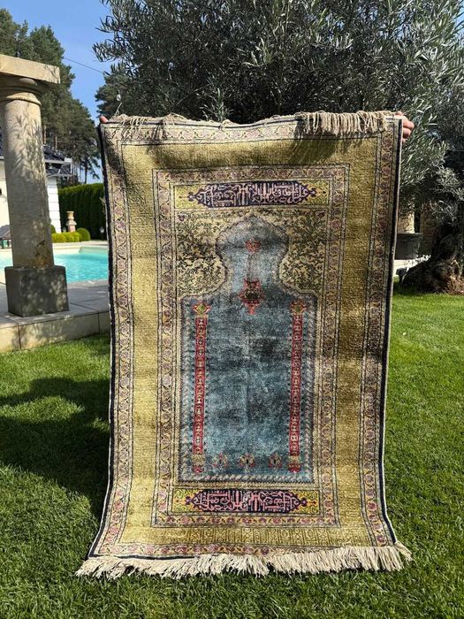 Jedwabny ręcznie tkany dywan turecki Kayserie 150x87 galeria 11 tyś