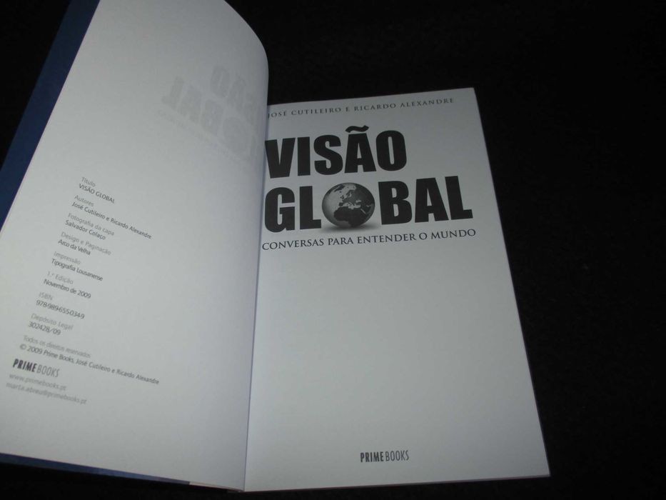 Livro Visão Global Conversas para entender o Mundo José Cutileiro