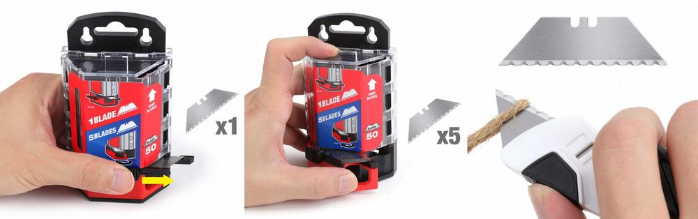 Многоцелевой монтажный складной нож Airaj, Tovia, WorkPro, лезвия