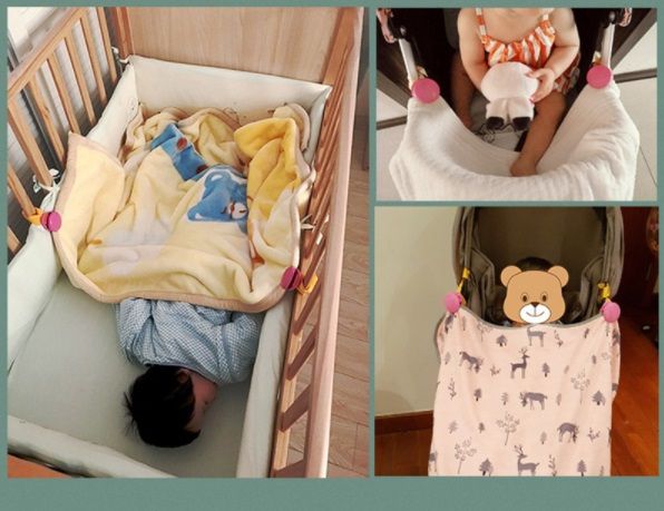 *NOVAS** Molas para Prender Brinquedos e Mantas dos Bebés