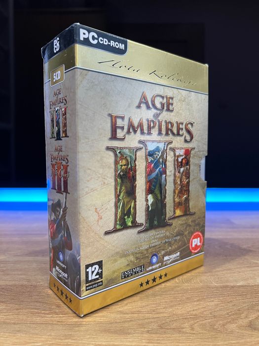 Age of Empires III 3 UNIKAT (PC PL 2006) mini BIG BOX Złota Kolekcja