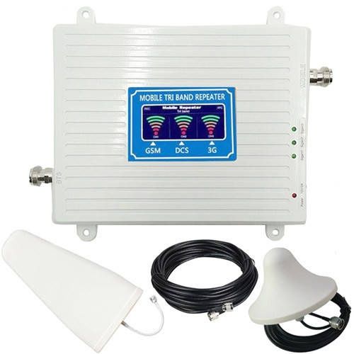 GSM усилитель связи , репитер3 диапазона 900 1800 2100 3G 4G LTE