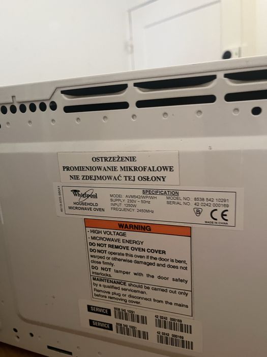 Microondas whirlpool