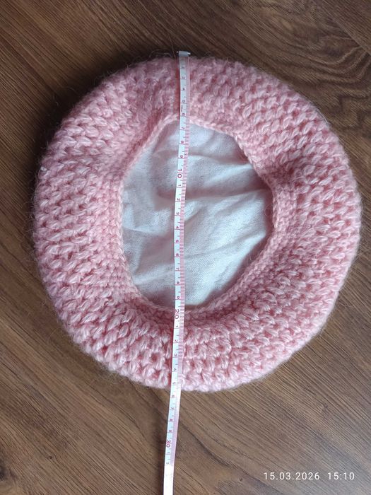 Beret ręcznie robiony wełna