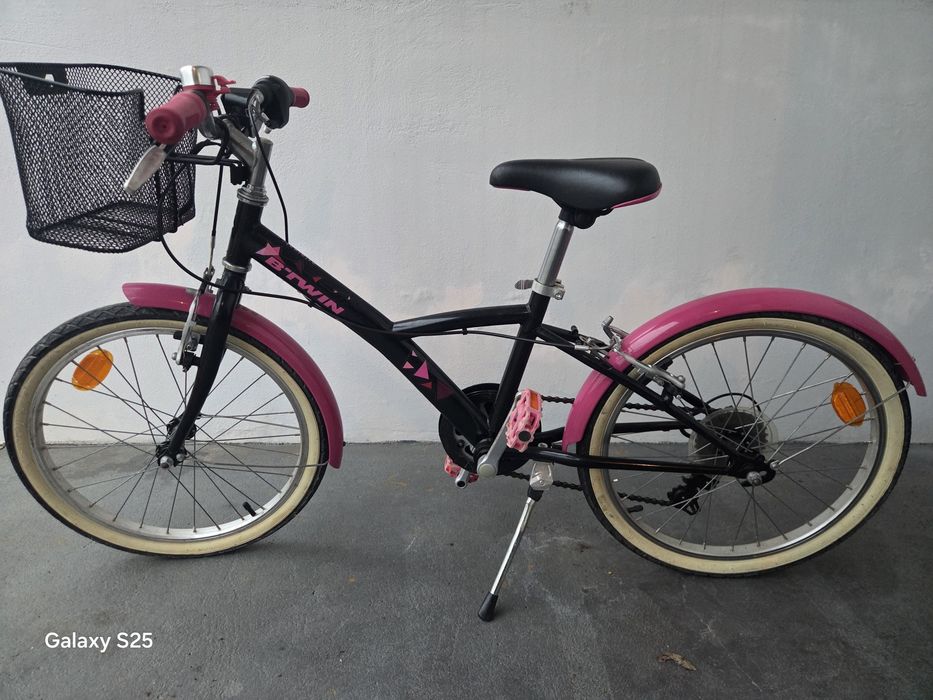 Bicicleta de criança menina Btwin 20 polegadas