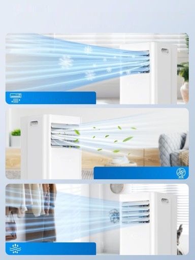 Klimatyzator przenośny 9000 BTU/H 4w1 osuszacz 50L/24H