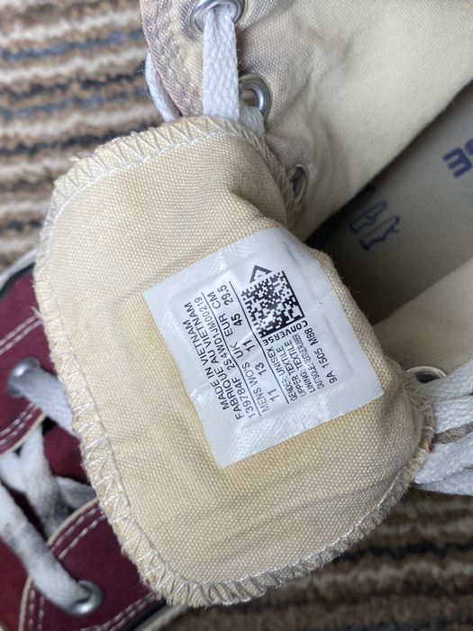 Converse вишневі 45 all star