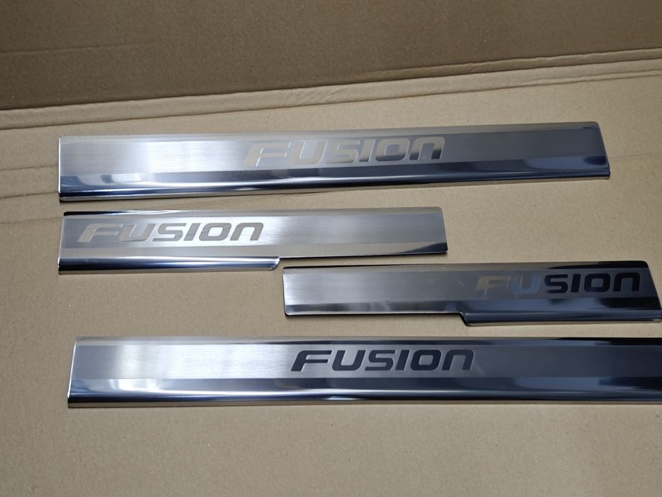 Накладки на пороги fusion USA/ passat b7 usa. 4шт. Нержавійка. Преміум
