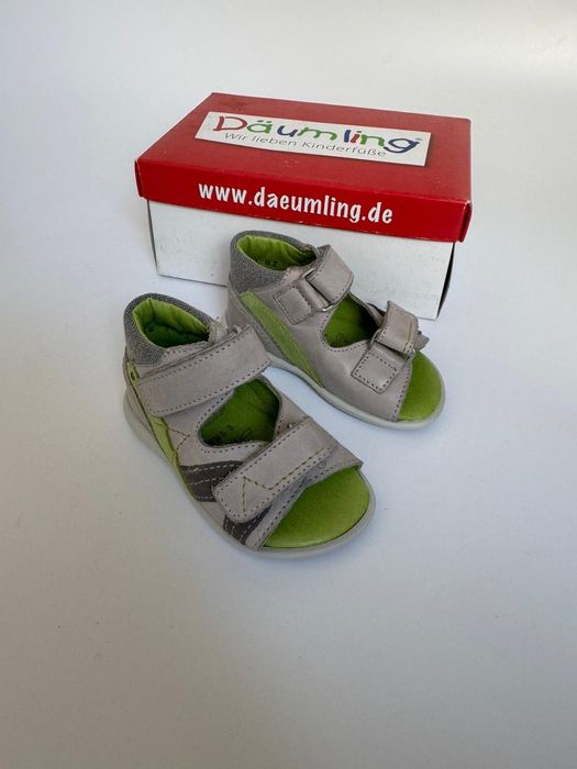 Nowe sandały dziecięce Däumling szare zielone 20