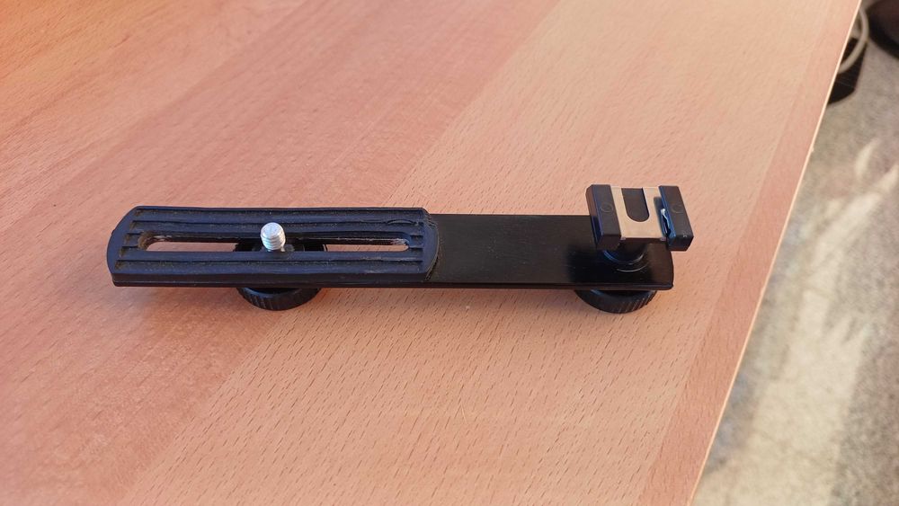 Bracket hot shoe 1/4" extensão acessório DSLR Gopro foto video