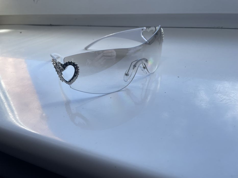 Okulary Y2k transparent
