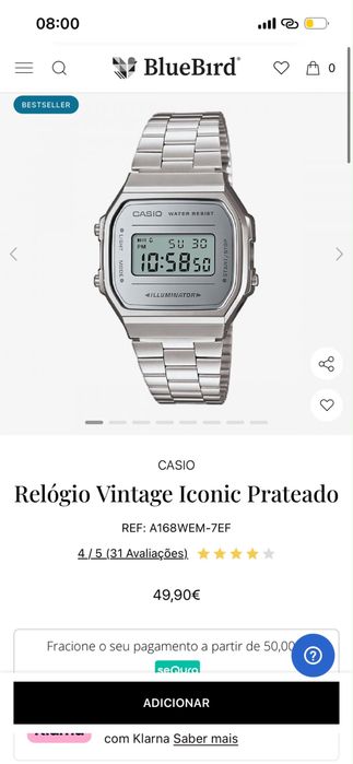 Relogio casio como novo usado dias vezes no maximo