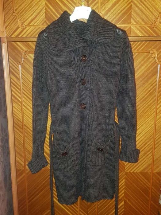 коричневый вязаный кардиган Mango р. L