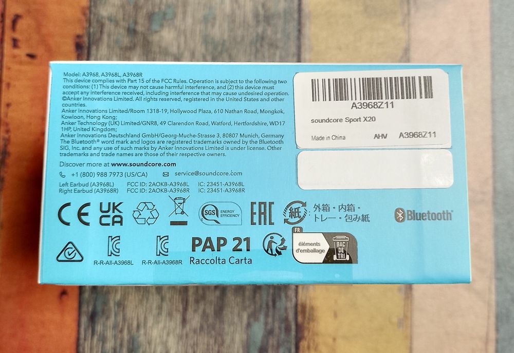 Навушники Anker SoundCore Sport X20 (Black)