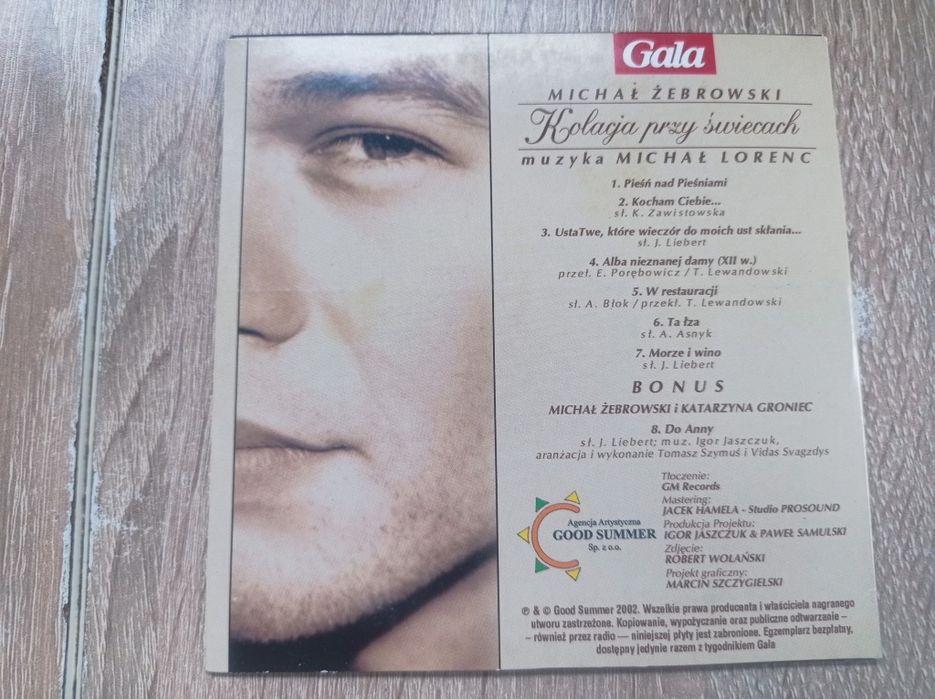 Michał Żebrowski.Kolacja przy świecach.