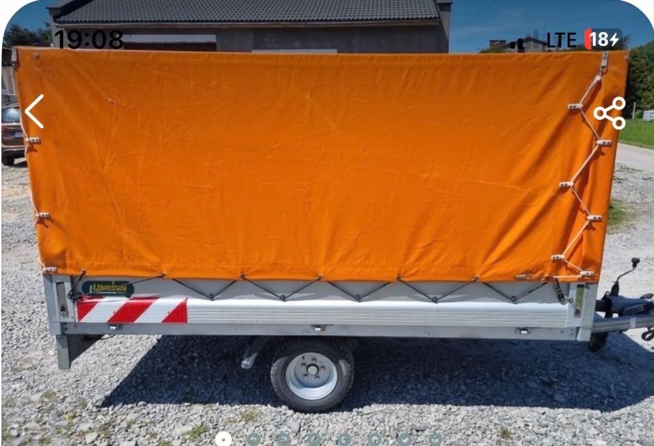 Przyczepka samochodowa UNSINN Plandeka 1600 dmc