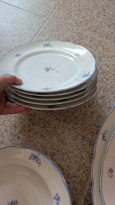 Conjunto pratos vista alegre