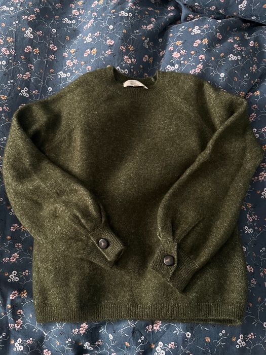 Sweter Sezane model Louisa, zielony, odcień perfect green. Rozm. XS