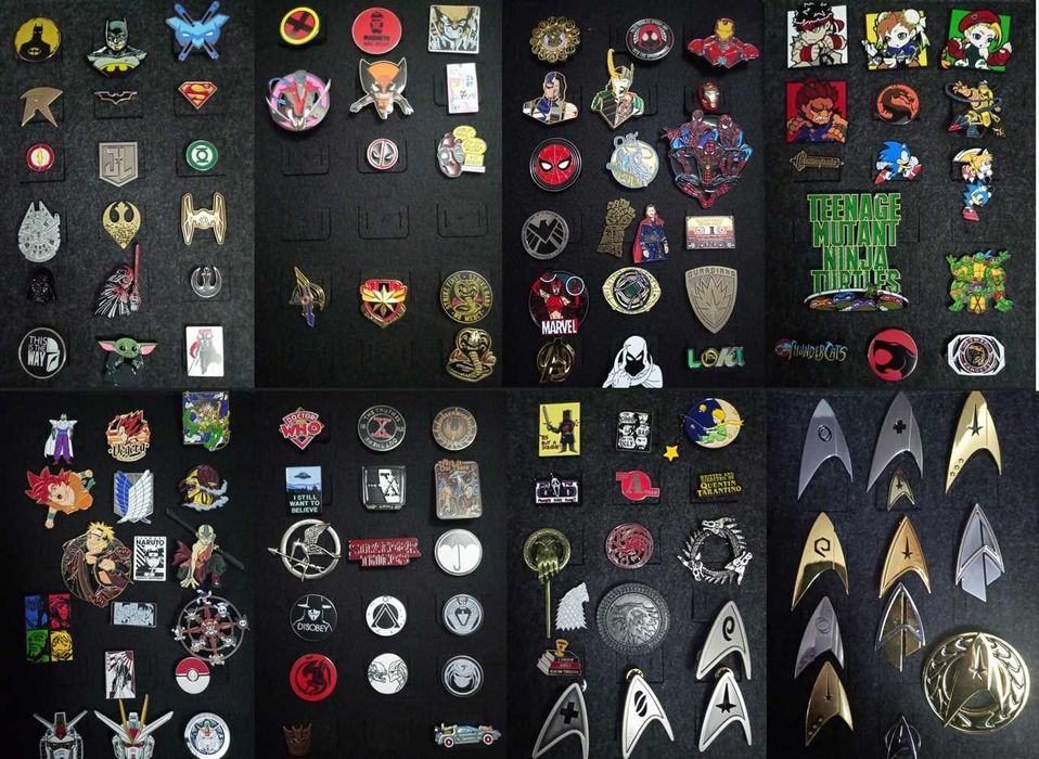 Pins Marvel, DC, Manga, ficção cientifica, filmes e series - 4 a 5€