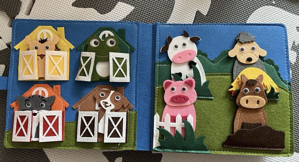 Książka montessori Farma