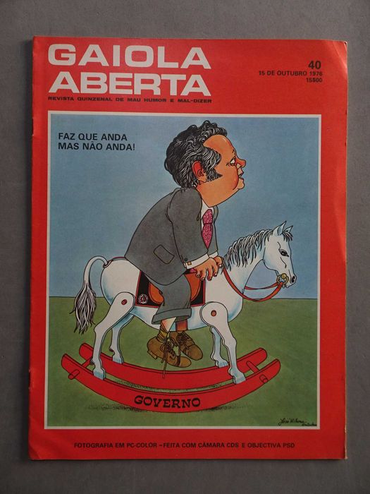 Revista Gaiola Aberta nº 40 - Ano 1976