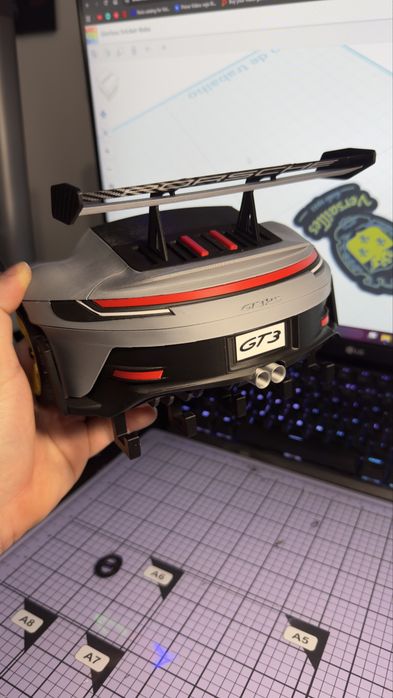 Chaveiro Traseira Porsche Gt3 RS