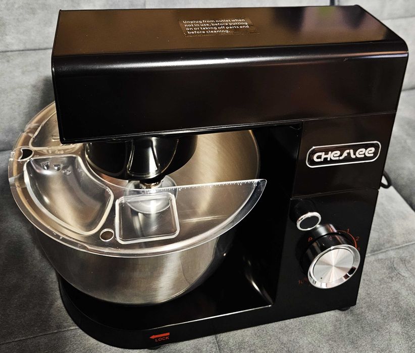 CHeflee Robot kuchenny, 1500 W z miską ze stali nierdzewnej 4,5 i 5,5