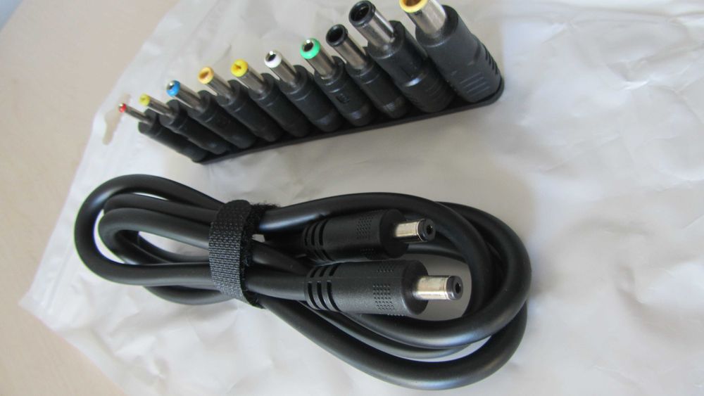 Кабель питания 5,5мм X 2,1мм, длинна 1 м. (+ переходники 10 шт.)