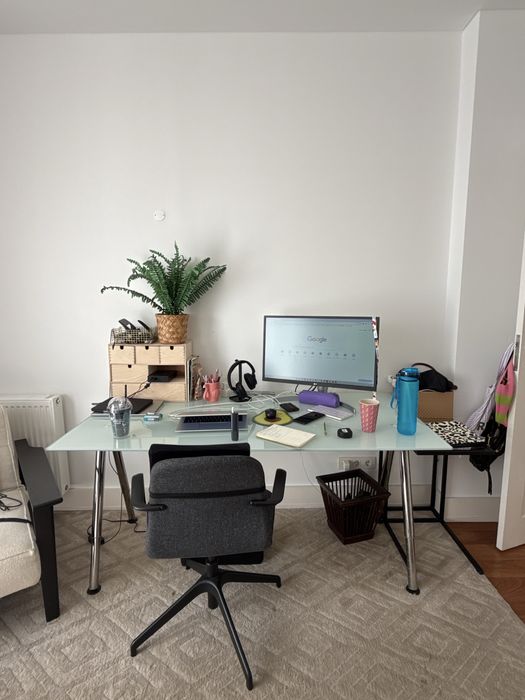 Secretaria vidro 160x80