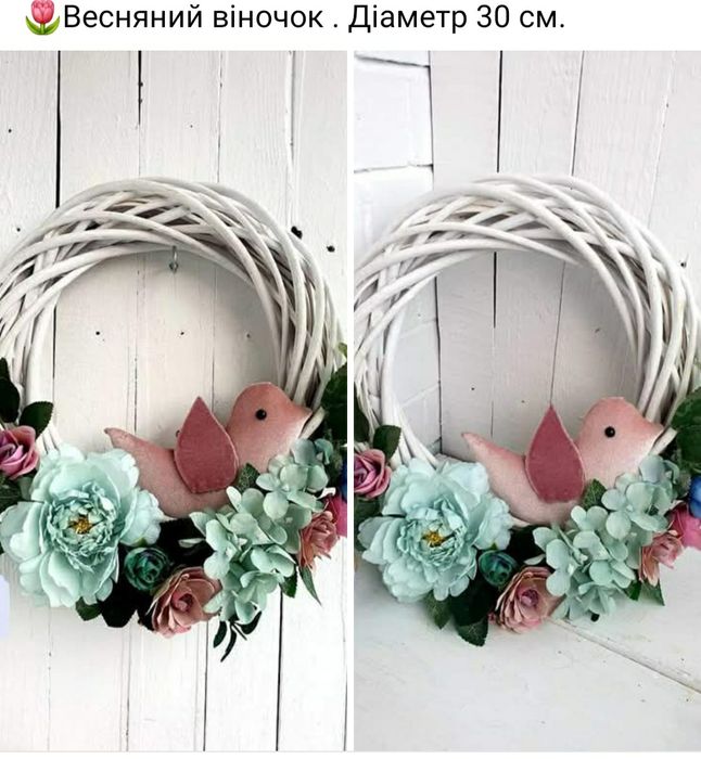 Пасхальні віночки , кошики ручна робота