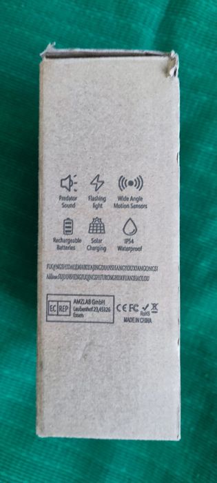 Відлякував тварин садовий,сонячна панель.