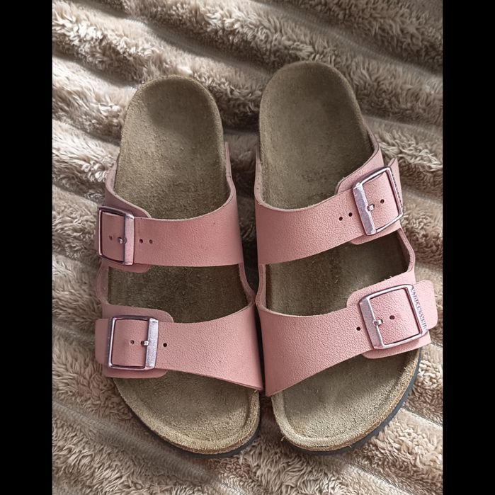 Биркенштоки ортопедичні шльопанці шльопки birkenstock arizona рожеві 35 36 біркенштоки взуття б у