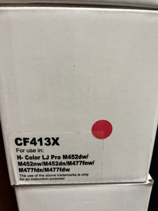 Toner yelow cyjan i magenta do Hp M452, M477