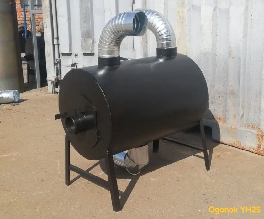 5 мм! Вечная! Не прогорит! 212 м3! Печь Буржуйка Булерьян с Обдувом
