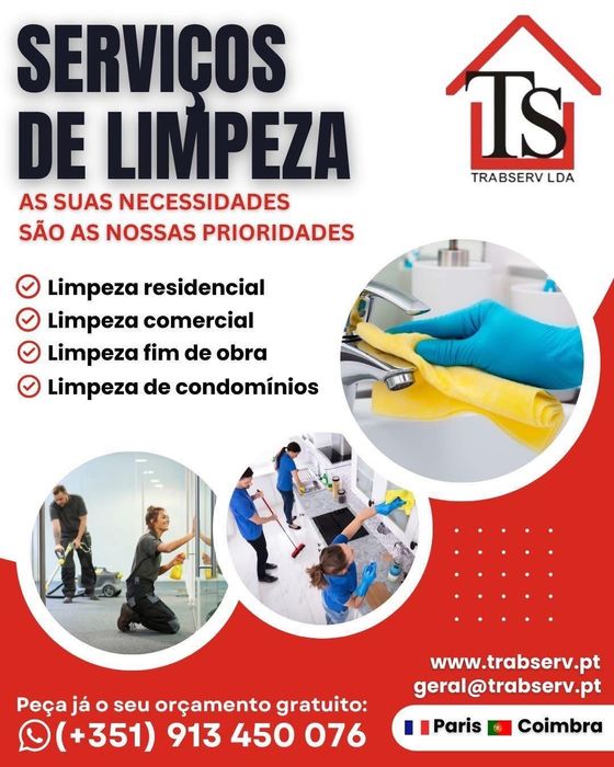 Limpeza profissional ao seu serviço !