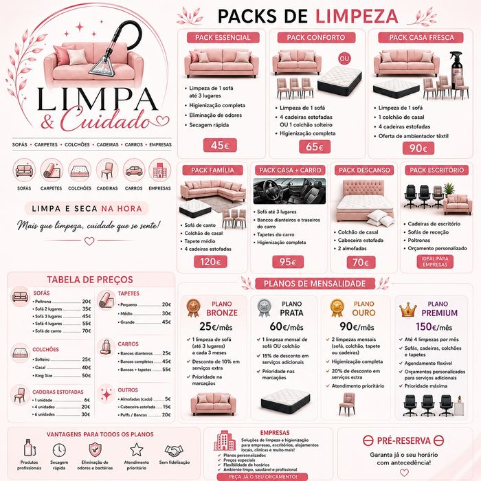Pré-reservas 1 semana